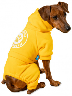 Yami одежда костюм для собаки с капюшоном  жёлтый (XL)