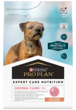 Purina Pro Plan сухой корм Acti Protect для взрослых собак малых пород с чувствительным пищеварением лососем (3 кг) 
