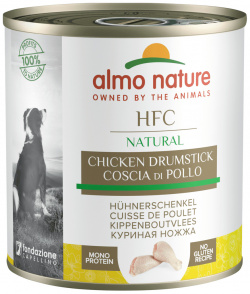 Almo Nature консервы для собак  куриные бедрышки (280 г)