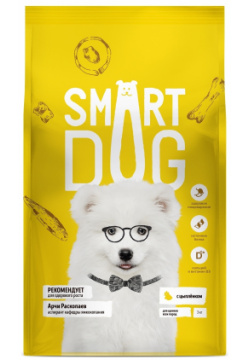 Корм Smart Dog для щенков  с цыпленком (12 кг)