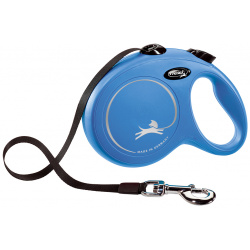 Flexi рулетка ремень для собак  голубая (350 г)
