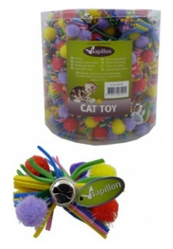 Papillon игрушка для кошек "Разноцветный бант" с бубенчиком  7 см (10 г)